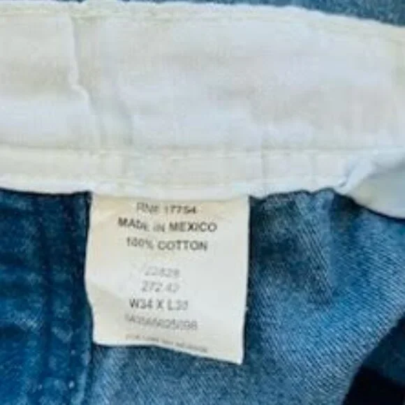 VTG KEY Bib Imperial Denim Jean Overall Men's Size 34 x 30 Blue - Picture 14 of 15